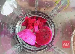 Illustration of how to make dragon fruit milkshake (wall-breaking machine version) 4