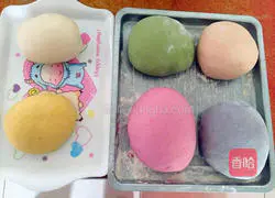 Illustration of how to make colorful butterfly noodles 6