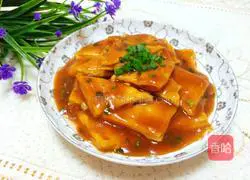 Illustration of how to make tomato sauce tofu 8