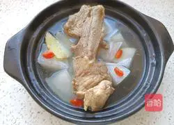 Illustration of how to make radish bone soup 9