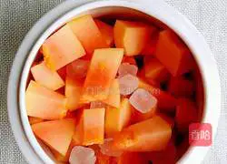 Illustration of how to make papaya milk 2