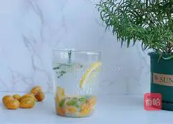 Illustration of how to make yellow-skinned sparkling water in summer 8