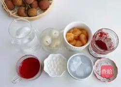 How to make lychee and cranberry drink Illustration 1