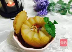 Illustration of how to make pears stewed with rock sugar 9