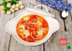 Tomato, tofu and mushroom soup recipe 15