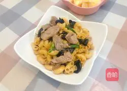 Illustration of how to make lean meat stir-fried macaroni 8