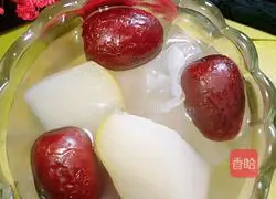Illustration of how to make rock sugar snow pear 5
