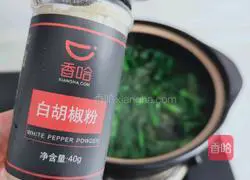 Spinach, green algae and egg drop soup recipe 6