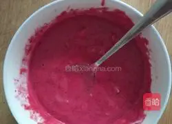 Dragon Fruit Raisin Walnut Muffin Cake Illustration of how to do it 5