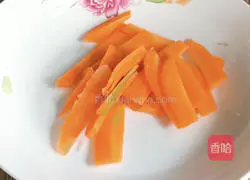 Pork belly Illustration of how to make fried snow peas 4