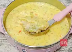 Illustration of how to make rice and egg custard (baby food) 12