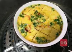 Illustration of how to make vegetarian steamed eggs 2