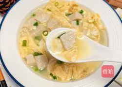 Eggs Illustration of how to make tofu soup 10