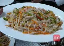 Illustration of how to make brocade pork shreds 5