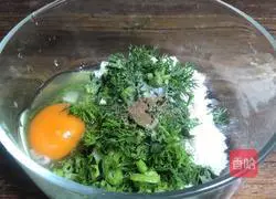 Illustration of how to make fennel cake 3