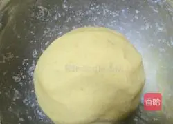 Illustration of making glutinous rice and sweet potato pancakes 6