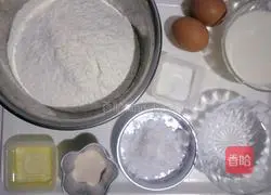 Illustration of how to make lazy bread without kneading 1