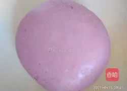 Illustration of how to make purple sweet potato buns 3