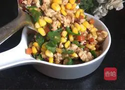 Recipe for spicy fried corn kernels with minced meat Illustration 16