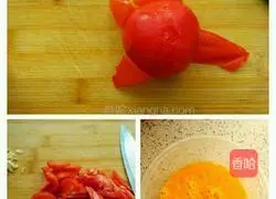 Illustration of how to make tomato and egg noodles 1