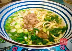 Illustration of how to make beef soup handmade noodles 6