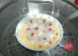 Illustration of how to make tofu, shrimp and steamed eggs 10