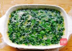 Illustration of how to make spinach and egg custard 5