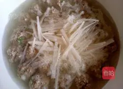 Illustration of how to make shredded radish meatball soup 9