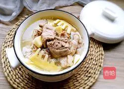 Illustration of how to make bamboo shoots and duck soup 10