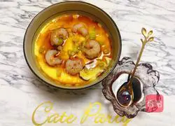 Illustration of how to make delicious shrimp steamed eggs 6
