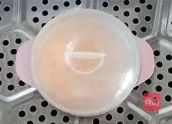 Illustration of how to make rice and egg custard (baby food) 11