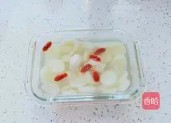 Illustration of how to steam yam with rock sugar lily 7