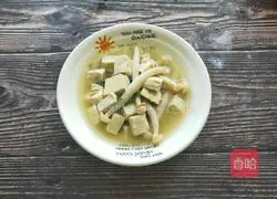 Seafood mushroom and tofu soup recipe 11