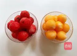 Illustration of how to make fruit tea bubble drinks 2