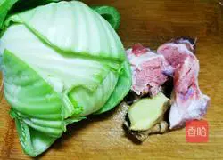 Illustration of how to make mustard head soup 1