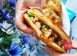 Illustration of how to make homemade Roujiamo 18