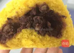 Illustration of how to make pumpkin steamed buns 8