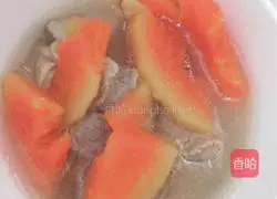 Papaya Fan Bone Soup Recipe Illustration 5
