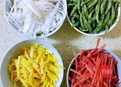 Illustration of how to make radish stew and rub 6