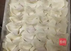 Illustration of how to make small meat wontons 5
