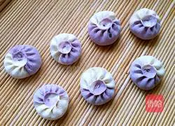 Illustration of how to make purple sweet potato two-color buns 18