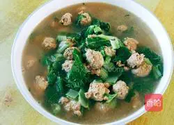 Illustration of how to make cabbage and meatball soup 9