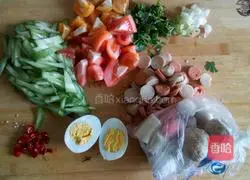 Birthday noodles Illustration of how to do it 1