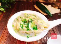 Cucumber and Mushroom Illustration of how to make soup 14