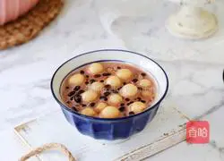 Illustration of how to make milky red bean balls 13