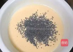 Illustration of how to make sesame milk egg pancakes 7