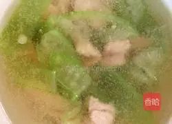 Illustration of how to make loofah meat soup 12