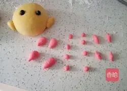 Illustration of how to make pumpkin chicken steamed buns 8