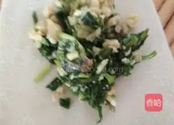 Illustration of how to make shepherd's purse and egg dumplings 12