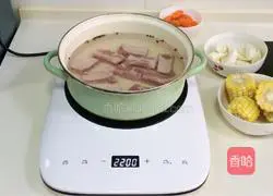 Carrot, corn, yam and pork ribs soup recipe 3